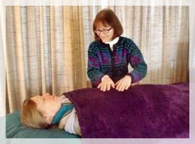  Mary Szczepanski gives a Healing Touch Treatment